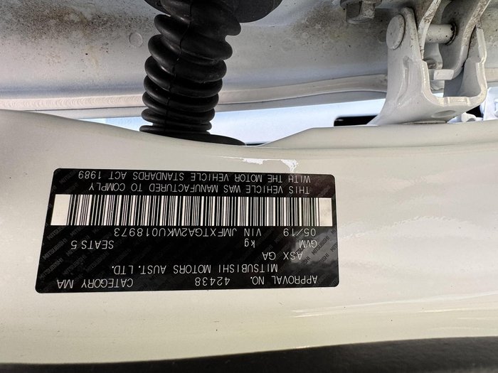 2019 Mitsubishi ASX ES