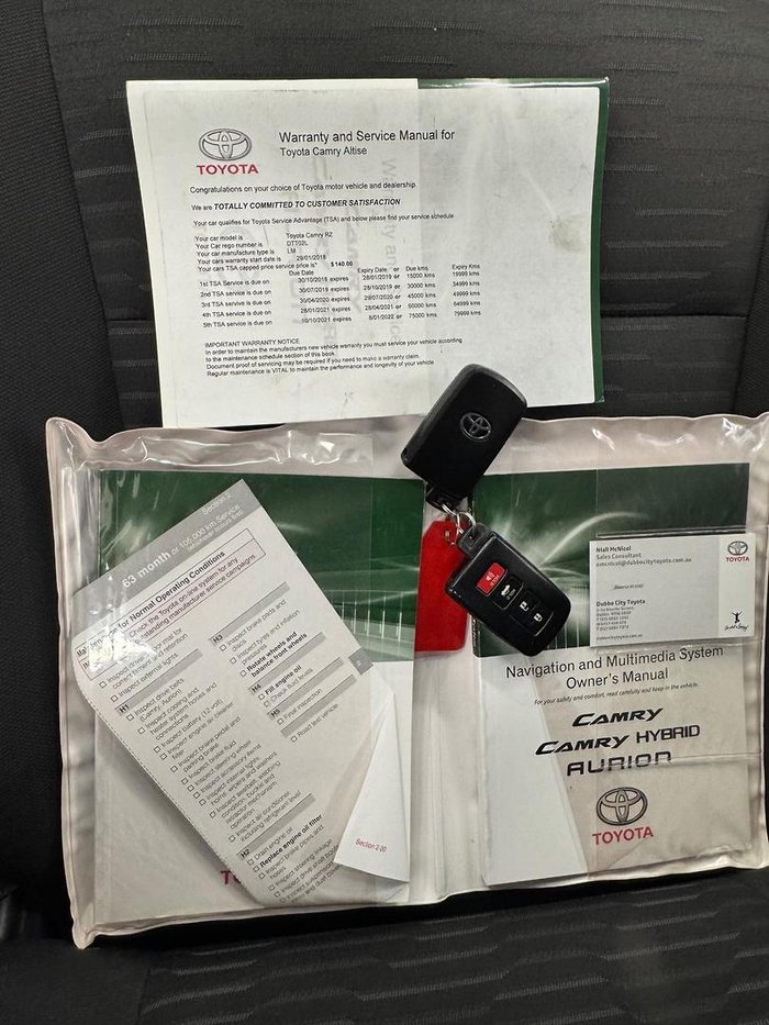 2017 Toyota Camry RZ ASV50R Eclipse Black