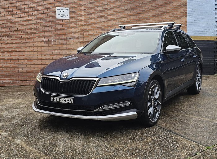 2020 SKODA Superb 200TSI Scout NP MY21 4X4 Constant Lava Blue
