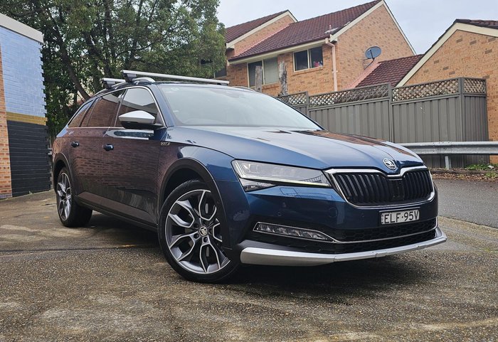 2020 SKODA Superb 200TSI Scout NP MY21 4X4 Constant Lava Blue