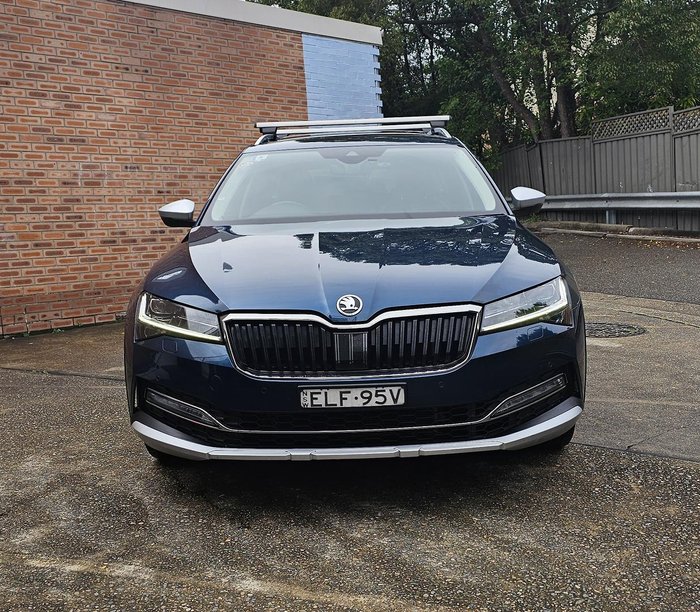 2020 SKODA Superb 200TSI Scout NP MY21 4X4 Constant Lava Blue