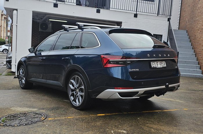 2020 SKODA Superb 200TSI Scout NP MY21 4X4 Constant Lava Blue