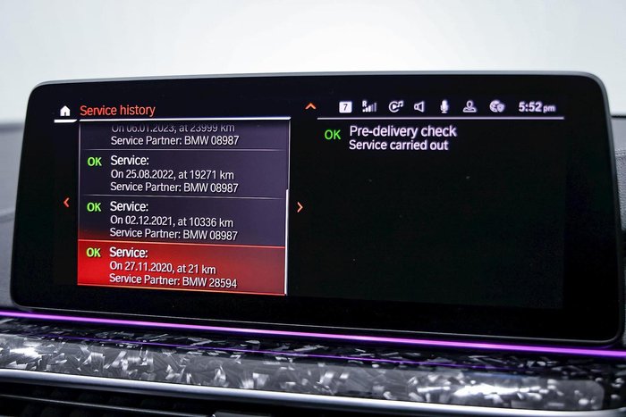 2020 BMW 5 Series M550i xDrive G30 LCI Four Wheel Drive BLACK