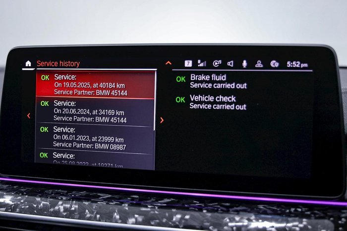 2020 BMW 5 Series M550i xDrive G30 LCI Four Wheel Drive BLACK