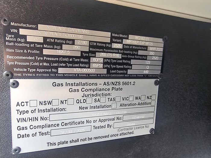 2025 New Age Caravans Manta Ray Mr16er Exp