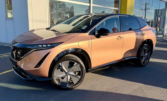 2025 Nissan Ariya Evolve FE0 MY25 Four Wheel Drive Akatsuki Copper/Black Roof