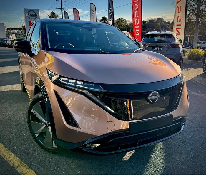 2025 Nissan Ariya Evolve FE0 MY25 Four Wheel Drive Akatsuki Copper/Black Roof