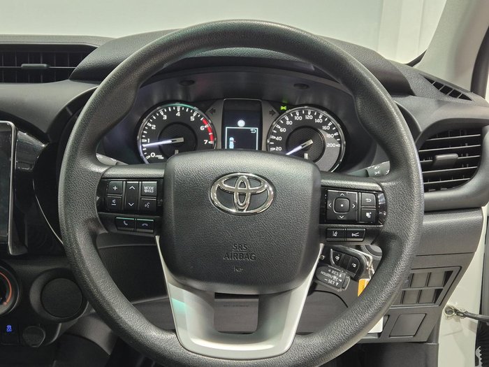 2022 Toyota Hilux Workmate TGN121R 4x2 Glacier White