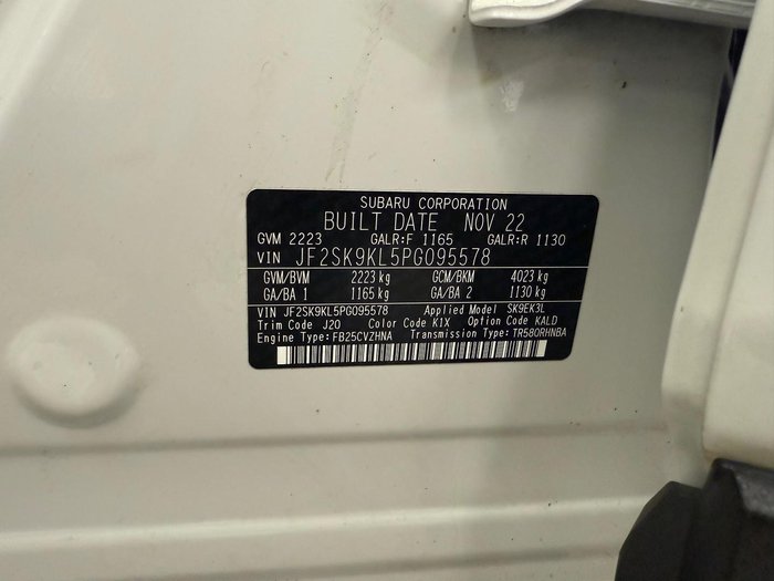 2022 Subaru Forester 2.5i-L S5 MY23 AWD Crystal White