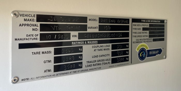 2023 JB Caravans Dirt Road Xtreme (19'6)