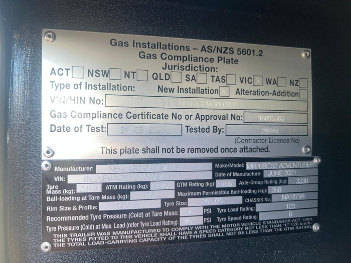 2021 New Age Caravans Manta Ray Adventurer 20' Family Bunk