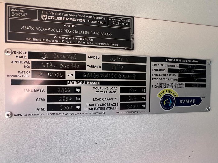 2025 JB Caravans Gator X 17'10 Front Door