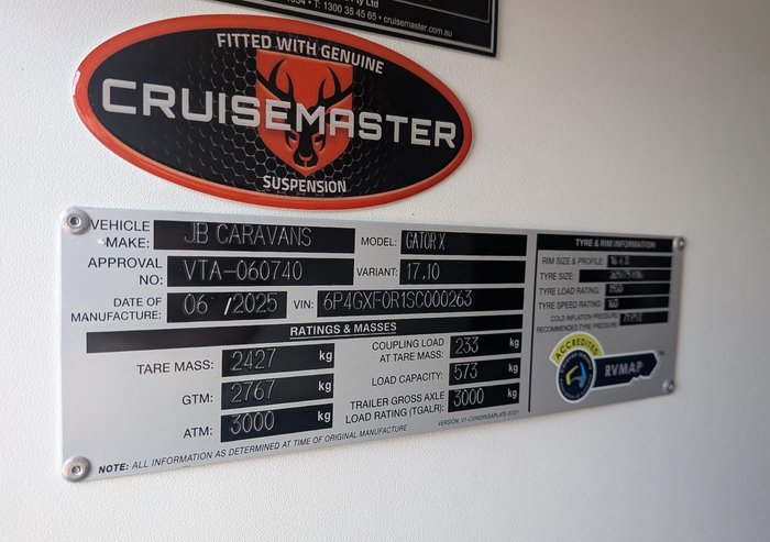 2025 JB Caravans Gator X (17'10) Rd