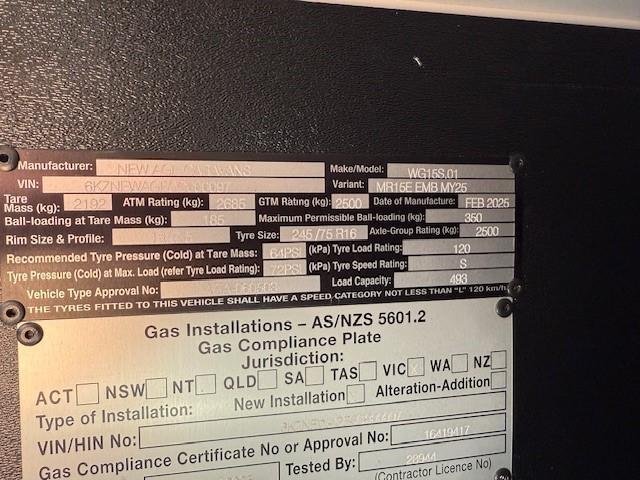 2025 New Age Caravans Manta Ray Mr15e Emb My25