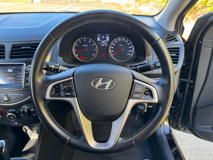 2018 Hyundai Accent Sport RB6 MY19 Phantom Black