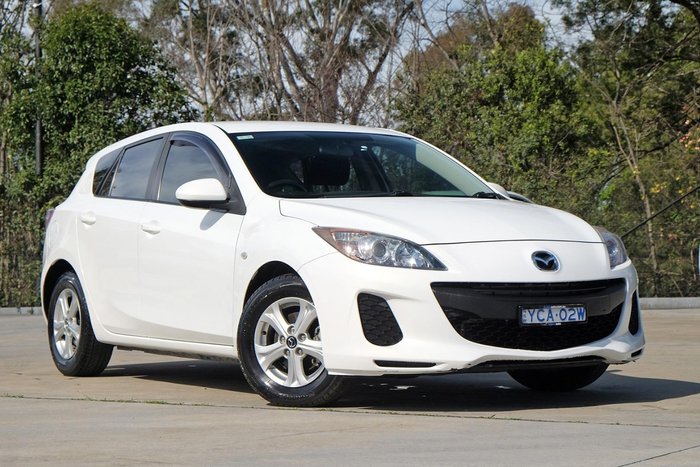 2013 Mazda 3 Neo BL Series 2 MY13 Crystal White Pearl