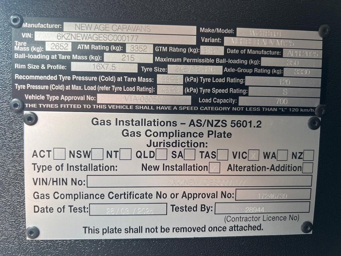 2025 New Age Caravans Manta Ray 18' Couples Adventurer