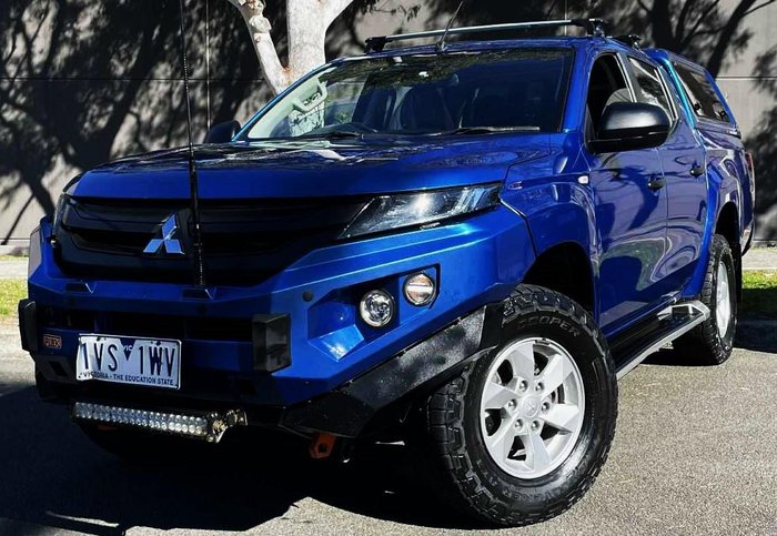 2022 Mitsubishi Triton GLX+ MR MY22 4X4 Dual Range Impulse Blue