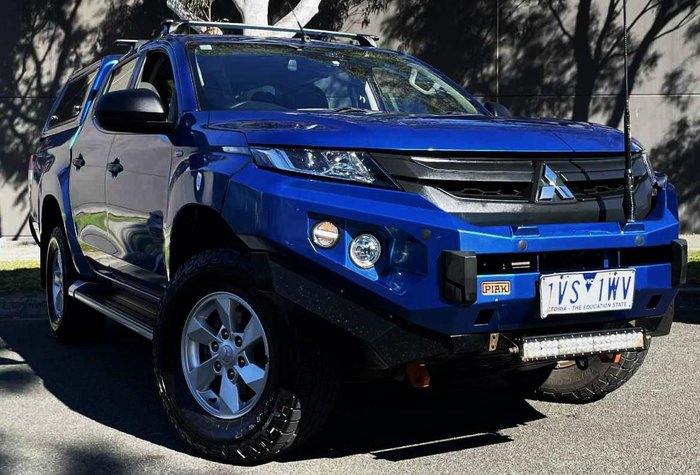2022 Mitsubishi Triton GLX+ MR MY22 4X4 Dual Range Impulse Blue