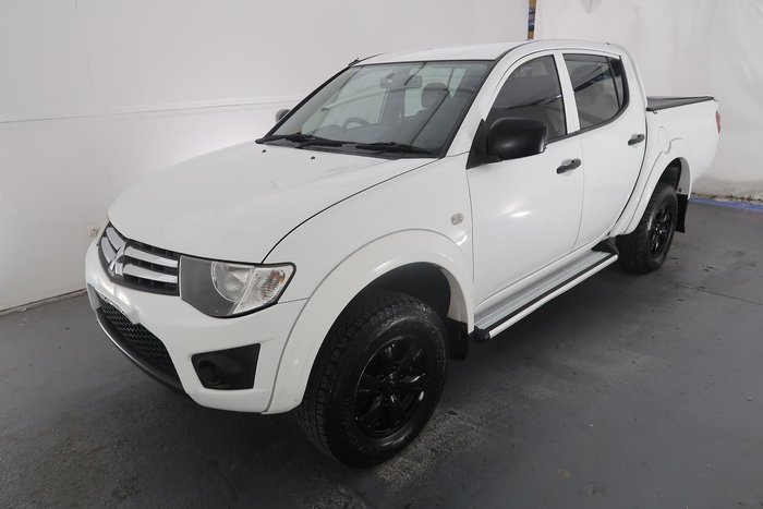 2014 Mitsubishi Triton GLX MN MY15 4X4 Dual Range White