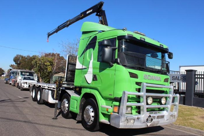 2013 Scania G480 8X4 CRANE TRUCK GREEN