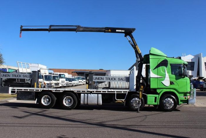 2013 Scania G480 8X4 CRANE TRUCK GREEN