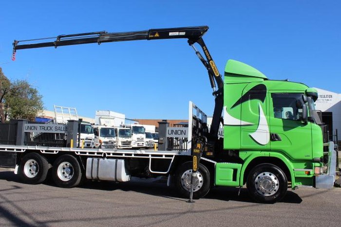 2013 Scania G480 8X4 CRANE TRUCK GREEN