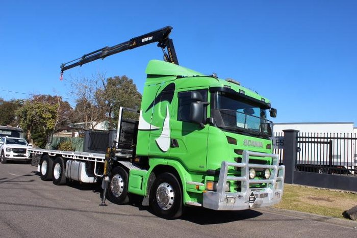 2013 Scania G480 8X4 CRANE TRUCK GREEN