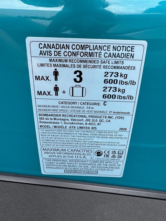 2026 SEA-DOO GTX Limited 325