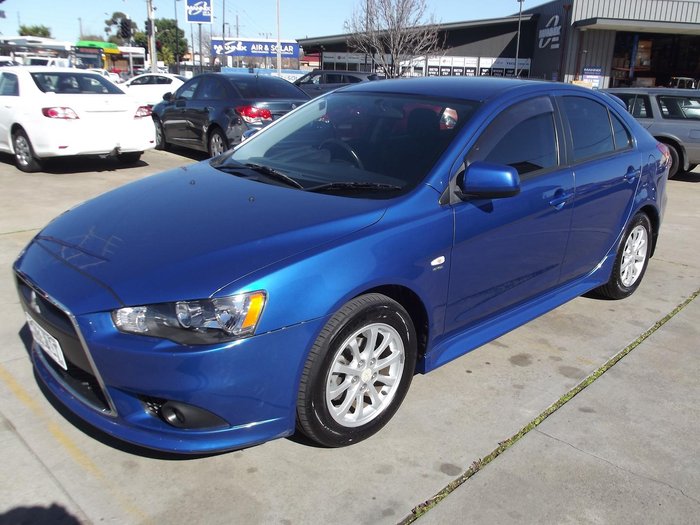 2012 Mitsubishi Lancer ES CJ MY12 Lightning Blue