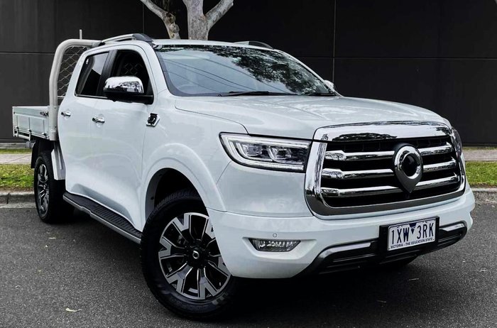 2023 GWM Ute Cannon NPW 4X4 Pearl White