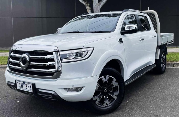 2023 GWM Ute Cannon NPW 4X4 Pearl White