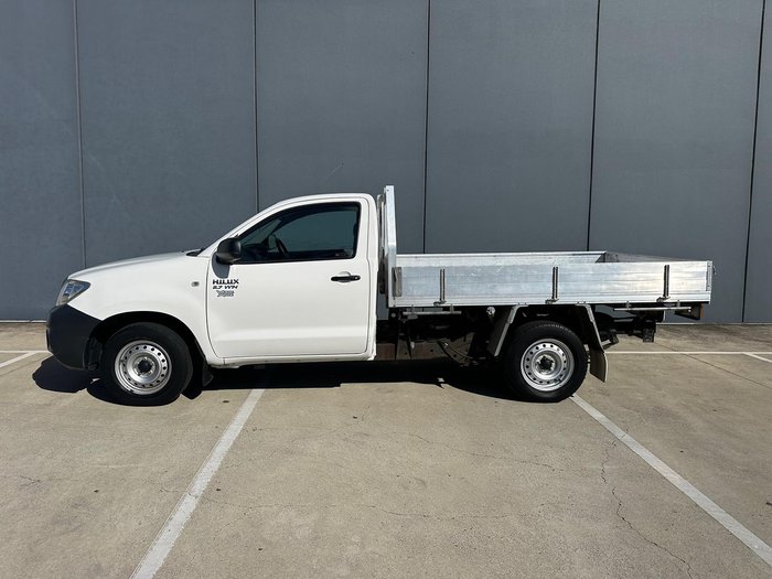 2009 Toyota Hilux Workmate TGN16R MY09 4x2 Glacier White