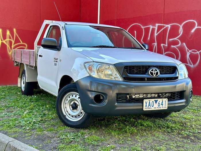 2009 Toyota Hilux Workmate TGN16R MY09 4x2 Glacier White