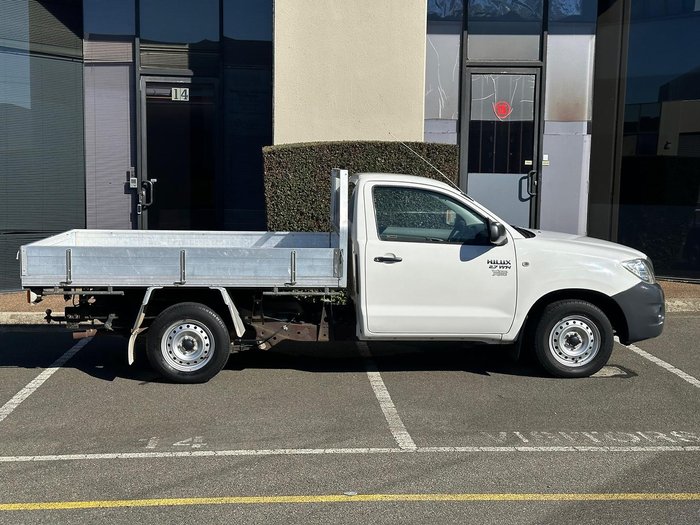 2009 Toyota Hilux Workmate TGN16R MY09 4x2 Glacier White