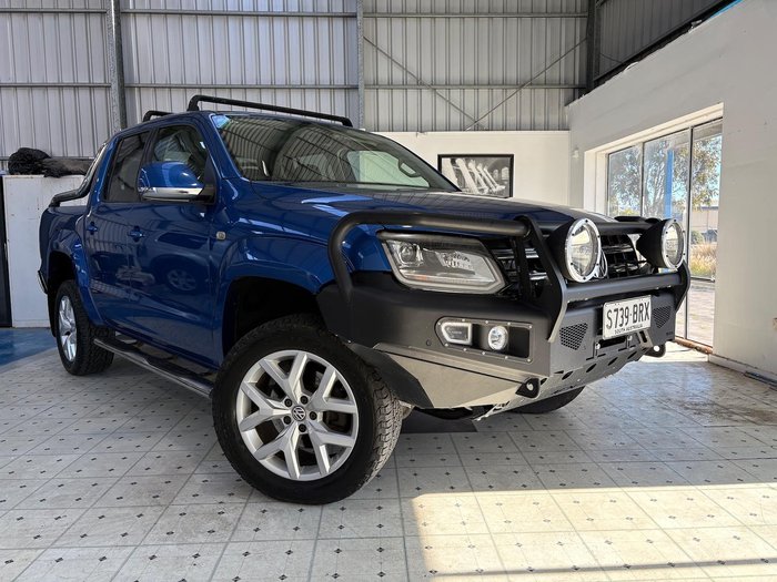 2017 Volkswagen Amarok TDI550 Ultimate 2H MY18 4X4 Constant Ravenna Blue