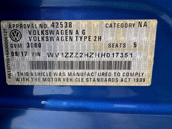 2017 Volkswagen Amarok TDI550 Ultimate 2H MY18 4X4 Constant Ravenna Blue