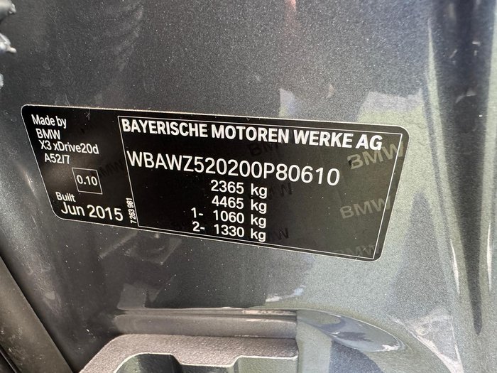 2015 BMW X3 xDrive20d