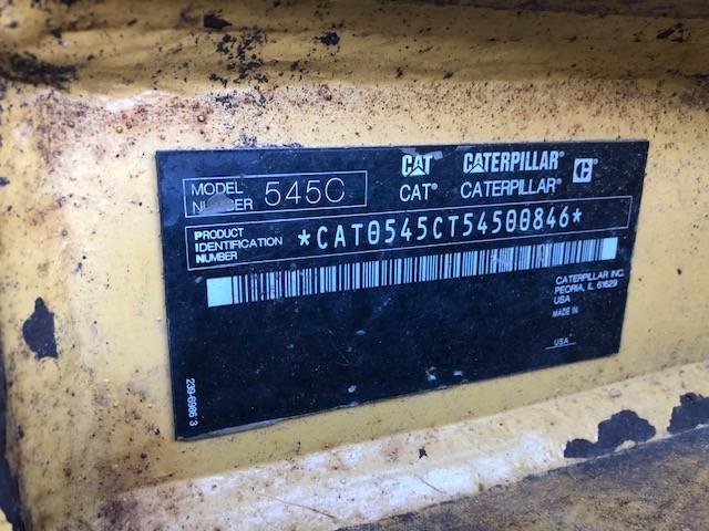 2011 Caterpillar 545C Yellow