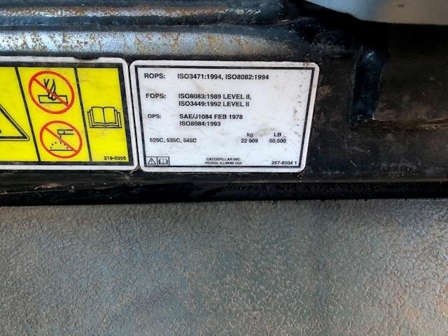 2011 Caterpillar 545C Yellow