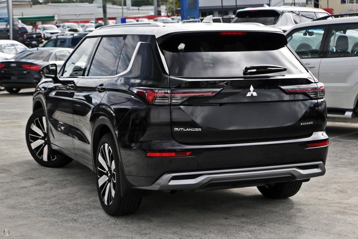 2025 Mitsubishi Outlander Exceed Tourer ZM MY25 AWD Black Diamond with Sterling Silver Roof