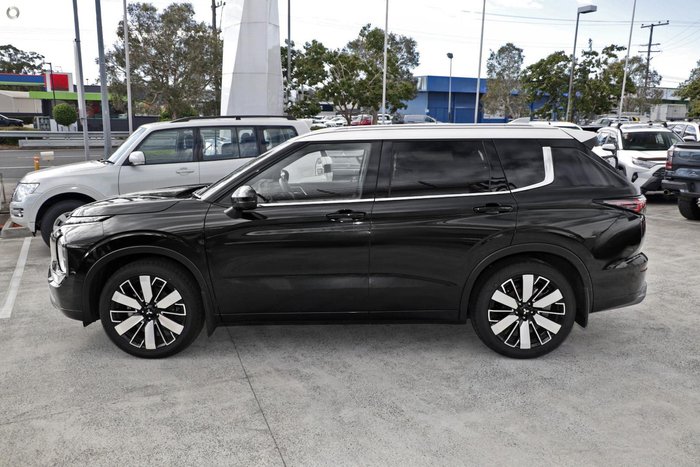 2025 Mitsubishi Outlander Exceed Tourer ZM MY25 AWD Black Diamond with Sterling Silver Roof