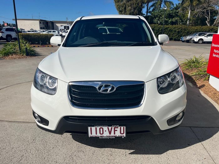 2011 Hyundai Santa Fe SLX CM MY11 4X4 On Demand Vanilla White