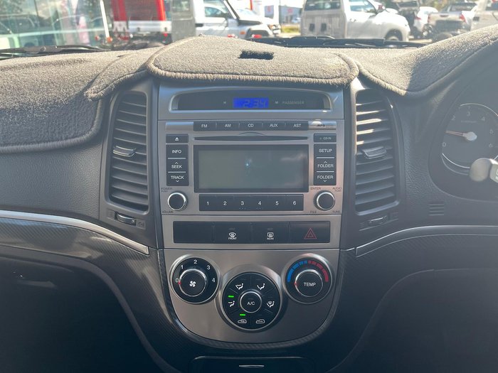 2011 Hyundai Santa Fe SLX CM MY11 4X4 On Demand Vanilla White