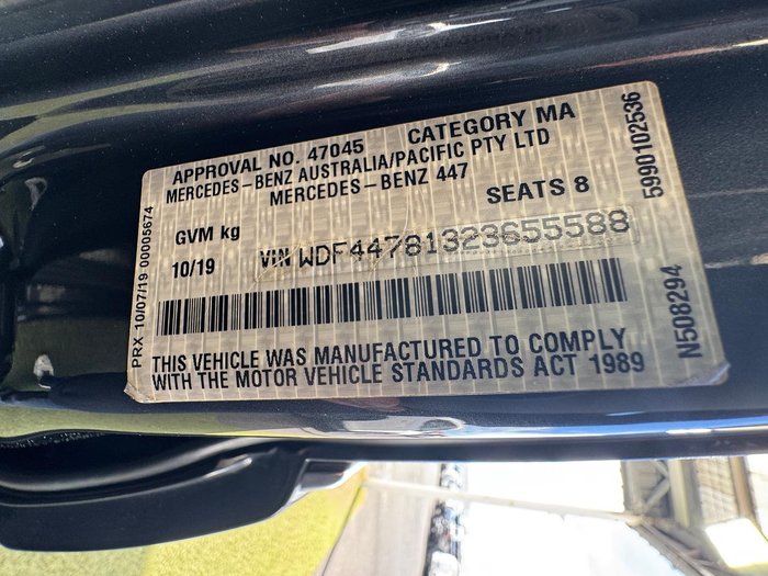 2019 Mercedes-Benz V-Class V250 d Avantgarde