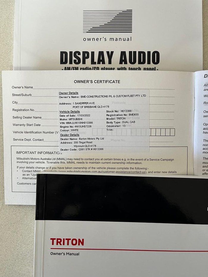 2021 Mitsubishi Triton GLX ADAS MR MY21 4x2 White