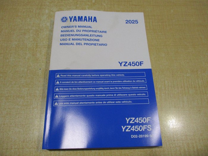 2025 Yamaha YZ450F BLUE