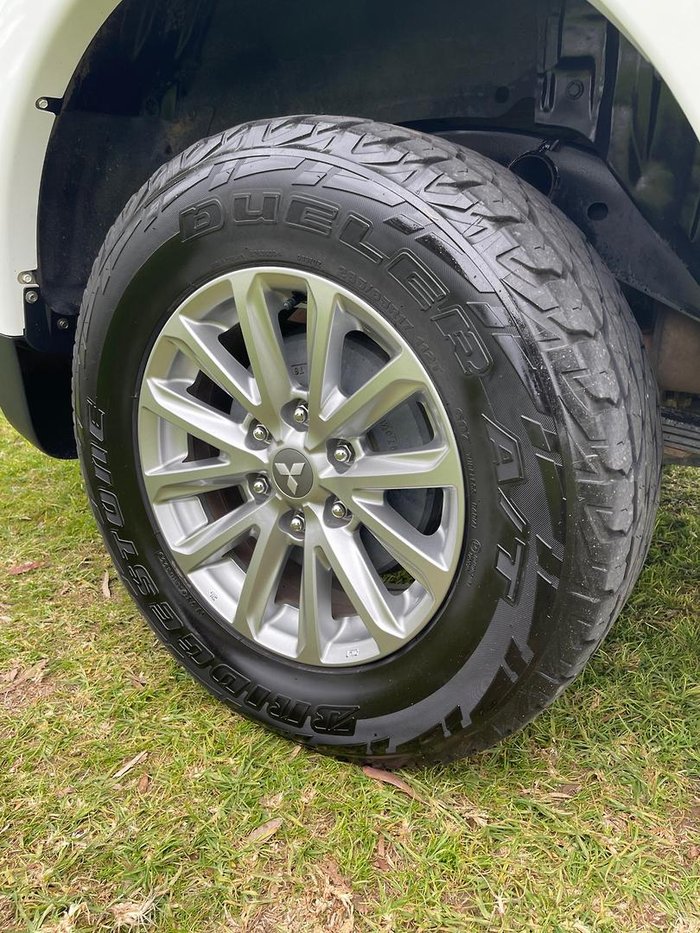 2016 Mitsubishi Triton GLS MQ MY16 4X4 Dual Range White