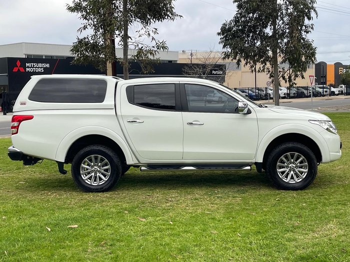 2016 Mitsubishi Triton GLS MQ MY16 4X4 Dual Range White