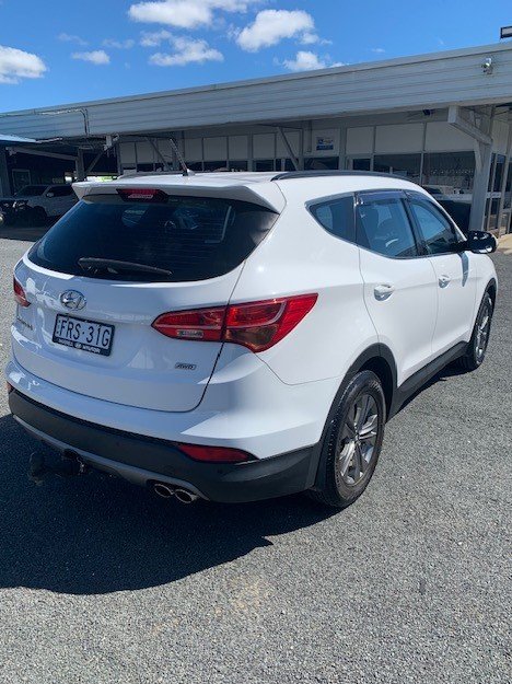 2015 Hyundai Santa Fe Active DM2 MY15 4X4 On Demand WHITE